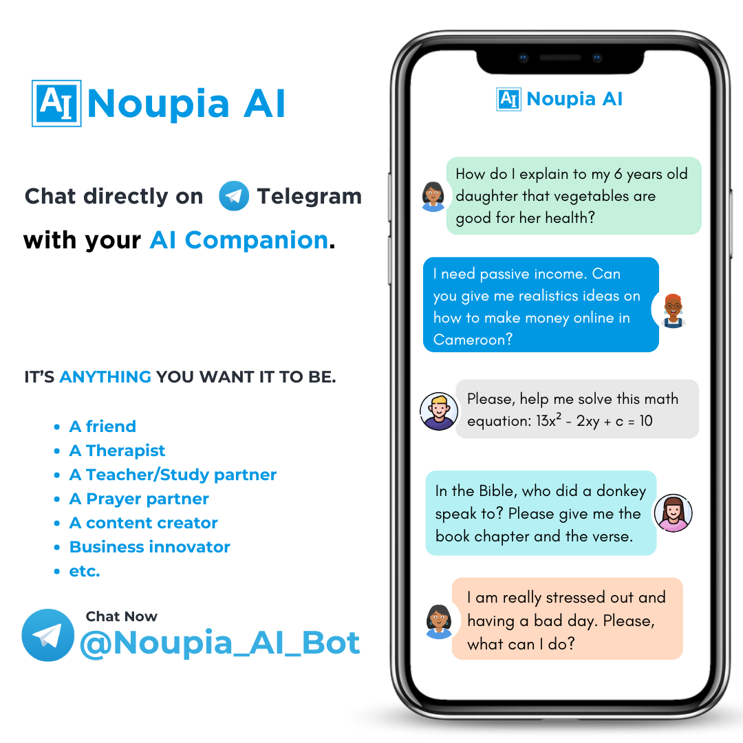 Noupia AI - Now on Telegram